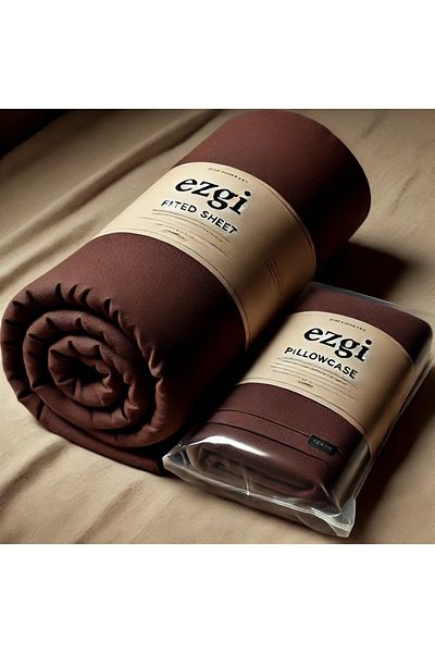 Ezgi Ranforce Elastic Sheet and Pillowcase for Double 160 X 200 Beds