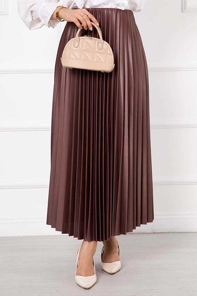EBRUTESETTÜR Slim Pleated Long Hijab Skirt