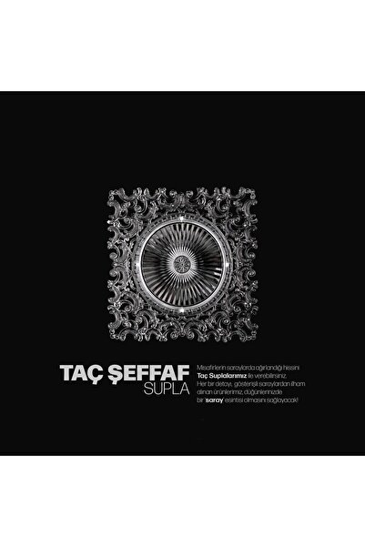 PONCİKPAZAR 6 ADET TAÇ ŞEFFAF MODEL SUPLA