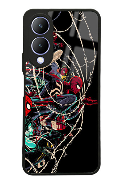 Spoyi Vivo Y17s Spider Earth Tasarımlı Glossy Telefon Kılıfı