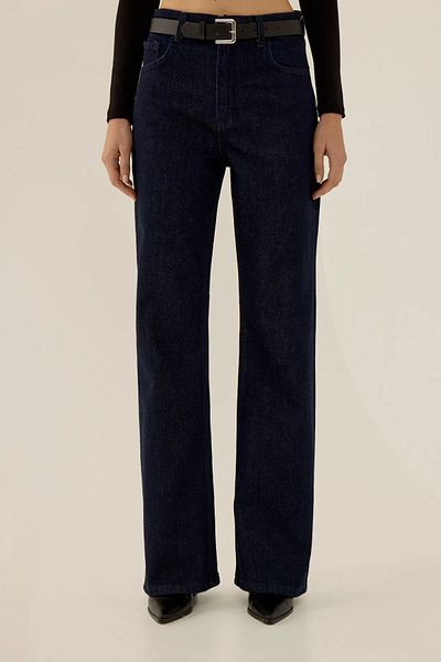 Hiccup Pantaloni din denim drept cu talie înaltă