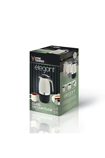 Demagrup Star Termos - 2 Litre Çift Camlı Vakumlu kamp piknik Termos Lüx Cam Termos 12 Saat Sıcak & 24 soğuk