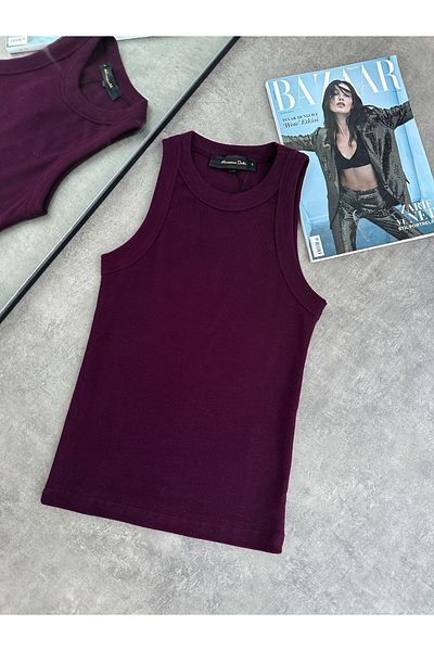 ESRAHELVACI Tricot de corp cu coaste cu gât