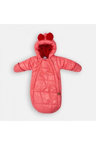 coppa kids 0-3 Months Pomegranate Flower Patterned Microfabric Fleece Baby Romper