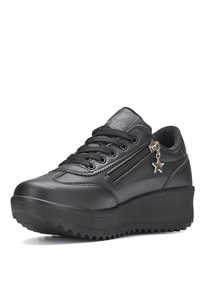 AlbiShoes Women's High Sole Zippered Anatomical Comfortable Winter Seasonal Women's Sneakers Sports Shoes