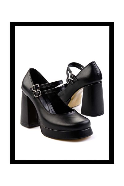 Bambi Siyah Kadın Klasik Topuklu Ayakkabı K01671404009
