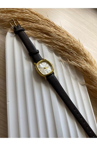 QUARTZ Rubsey Vintage Women Wristwatch Retro Minimal Leather Dordon 1 Pcs