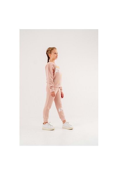 coppa kids Girl-Boy Three Thread Fabric Medium Thickness Basic Tracksuit Set - Powder - 9 Years
