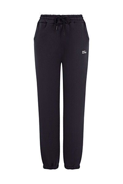 Eazy Co Set de trening gros premium afumat - fleece, guler vertical cu fermoar, buzunare duble, picior elastic