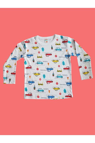 Çamaşır Bahçesi Set de pijamale pentru copii cu mânecă lungă cu model - # pijamale imprimate pentru copii # spălătorie # caradesenpijama