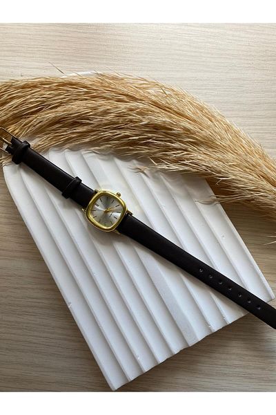 QUARTZ Rubsey Vintage Women Wristwatch Retro Minimal Leather Dordon 1 Pcs
