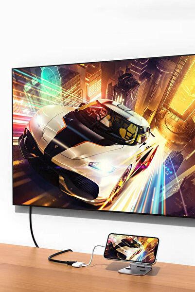 TrkTech Lightning to HDMI ve Şarj Adaptörü iPhone iPad HDMI Görüntü Aktarma