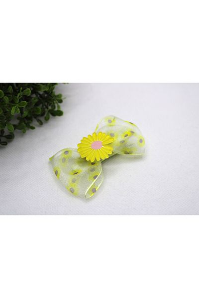 Tezcan Aksesuar Papatya Model Tulle Bow Clamp Cataramă