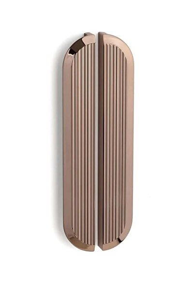 DİZAYNAKS Pera L Tipi Oval Parlak Rose Kulp 224 mm. 209064