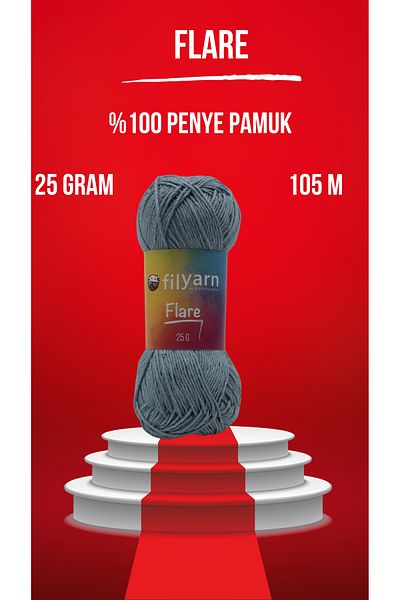 Filyarn Flare Knitting Yarn - Baby, Amigurumi και καλοκαιρινό νήμα ζακέτα, φθινοπωρινό νήμα