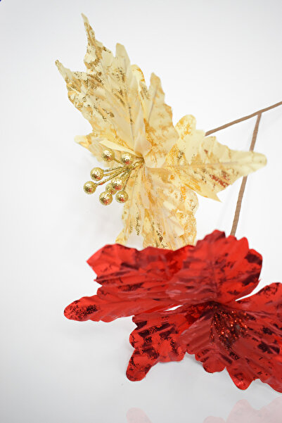 Waldern Floare artificială ornament de Anul Nou Premium 25*25 cm