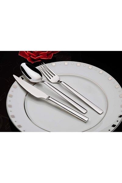 on-on Marine 60 Piece Fork Spoon Knife Set Stainless Steel for Daily Use