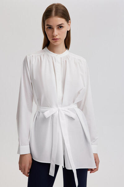 Touché Privé Гомлек на талії з зав'язкою на талії