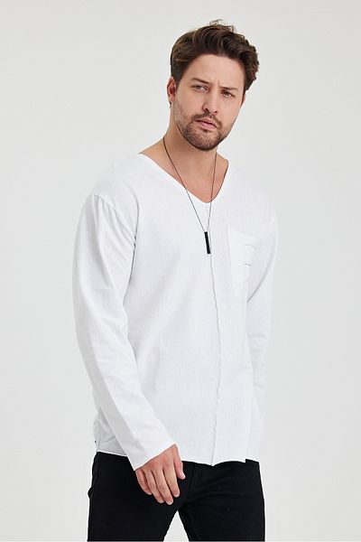 rammers 2-Pack Advantageous V-Neck Long Sleeve Cutout Pocket T-Shirt