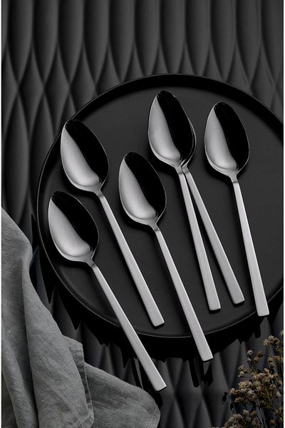 on-on Sea Food Spoons for Daily Use 6 Pieces Stainless Steel