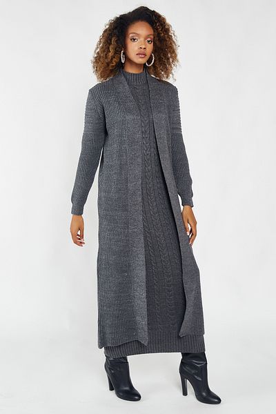 Hopoi Hop9092 Model Women's Maxi Cardigan