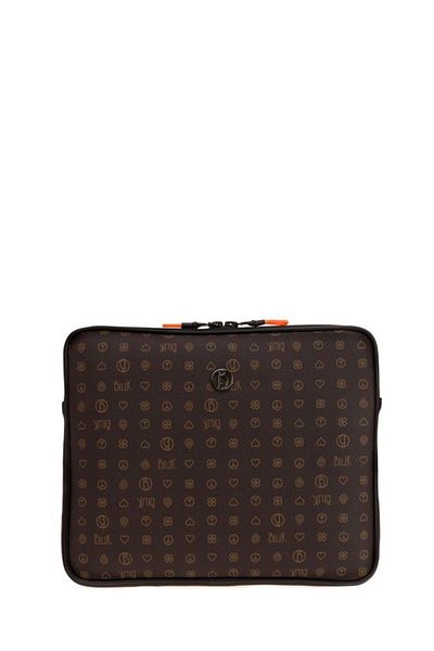 Bilik Deri Monogram Brown Unisex Laptop & Χαρτοφύλακας Tablet-mn 12"