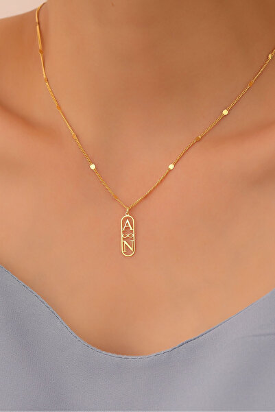 Nox Jewelry 925 Ayar Gümüş Kişiye Özel Sonsuzluk Temalı Harf Kolye -  CN00372
