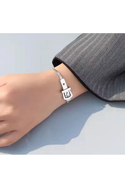 YASİN TOPÇU Steel Silver Bracelet