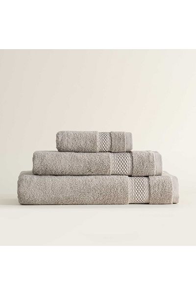 Ecocotton Σετ πετσετών Auraline Beige - 3 100% οργανικό βαμβάκι