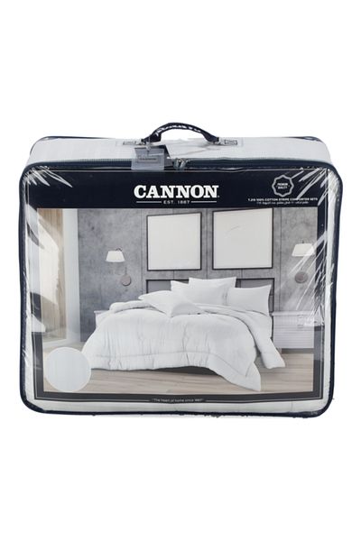 Cannon 3-Piece T215 Cotton Stripe Comforter Set Twin
