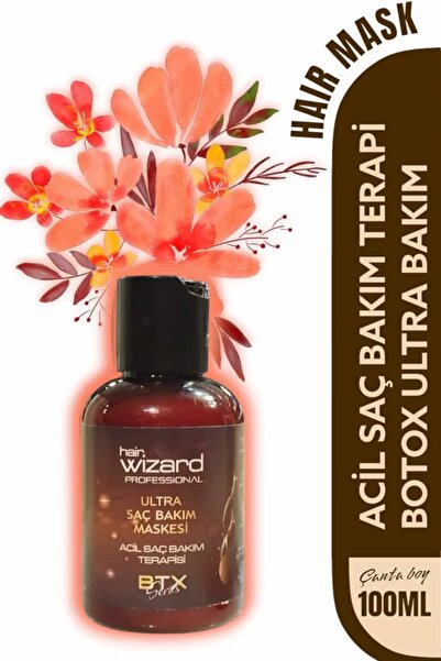 HAIR WIZARD Çanta Boyu Seyahat Tipi Botox Ultra Saç Bakım Maskesi 100 ml