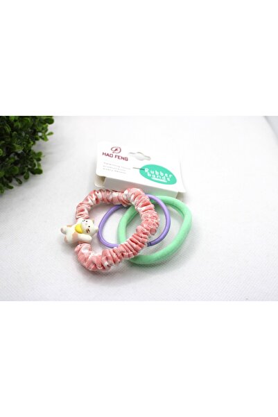 Tezcan Aksesuar Pachet de 3 catarame din cauciuc cu figuri drăguțe