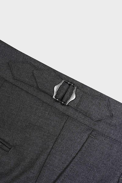 Kadir Büyükkaya Double Pleat Men's Trousers-Kax2220W