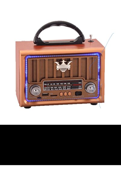Mi7a NOSTALJİK RADYO BLUETOOTH HOPARLÖR SD KART USB GİRİŞLİ ŞARJLI FM RADYO