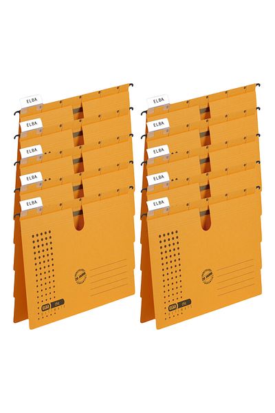 ELBA Yellow A4 Chic Hanging Wire File - 10 Pieces