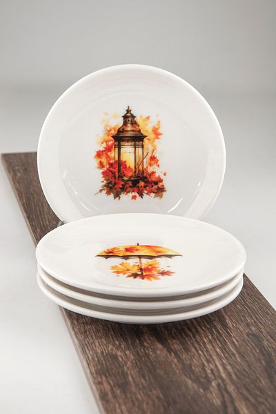 Bursa Porselen Dekor Fall'24 4 Piece Cookie Plate