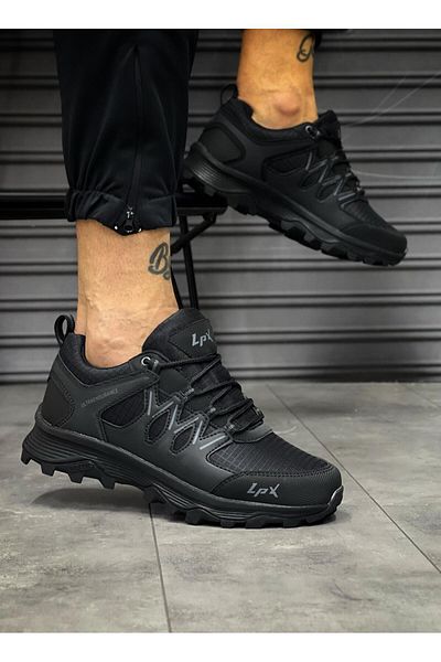 OBAY LİFE Pantofi sport ortopedici de zi cu zi pentru bărbați negri NBR0634