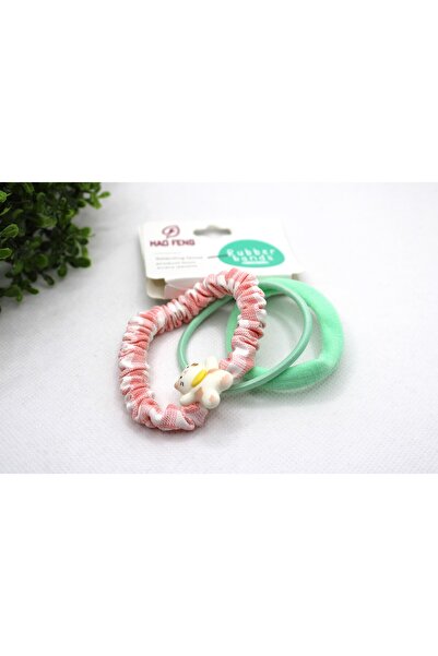 Tezcan Aksesuar Συσκευασία με 3 χαριτωμένες λαστιχένιες αγκράφες