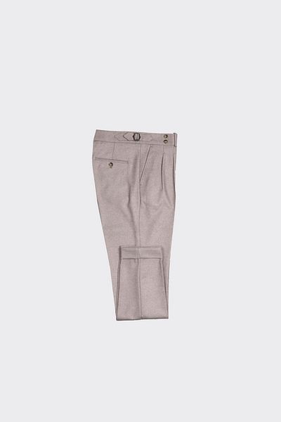 Kadir Büyükkaya Double Pleat Men's Trousers-Kax2220W