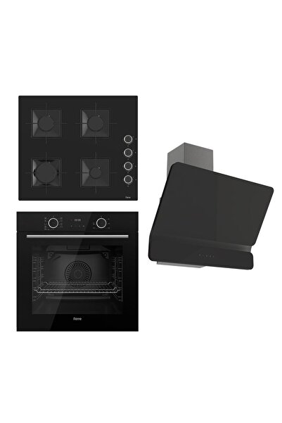 Ferre Fryart Ss Serisi Siyah Set (ss205 Xe63cs D080 ) - Kare Emaye Izgara
