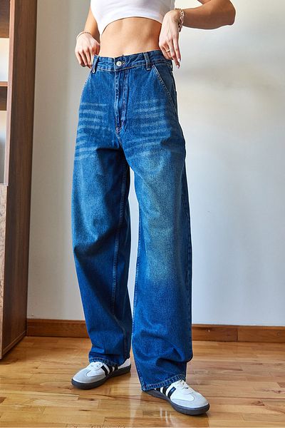 Bianco Lucci Pantaloni din denim cu picioare largi pentru femei 490 60351106