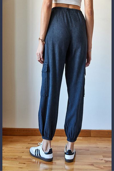 Bianco Lucci Damen-Cargotaschenhose mit elastischem Bund 36314 60351093