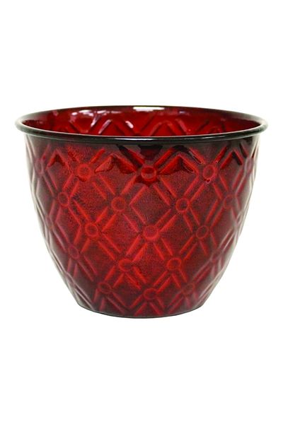 Robert Allen Metal Diamond Planter with Drainage Holes 5inch
