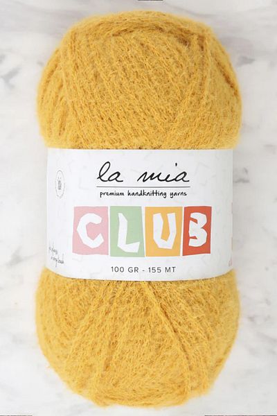 La Mia Yarn La Mia Club Mustard Hand Knitting Lanyard - 619