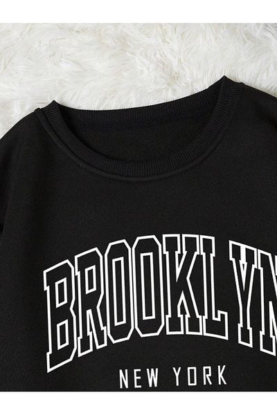 WOODROFFE Φούτερ Brooklyn με εκτύπωση Oversize - Boyfriend