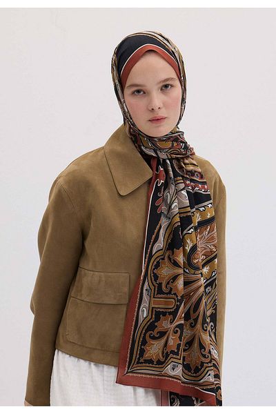 Fresh Vintage Paisley Patterned Tile Shawl