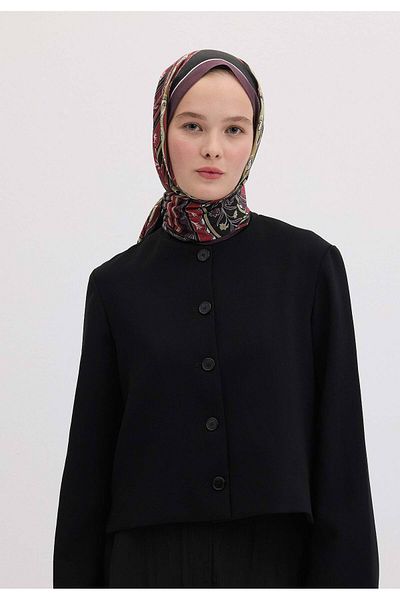 Fresh Vintage Paisley Patterned Shawl - Plum