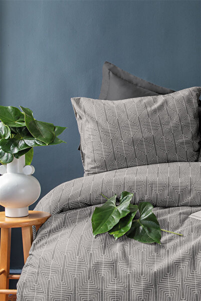 İssimo Home Mies 230 TC (90 TEL) İpliği Boyalı Jakarlı Pamuk Saten Aile Seti ...