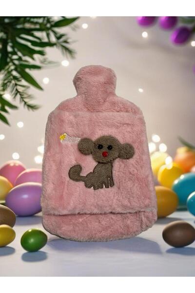 Layrol Peluş Kılıflı Köpek Emojili Sıcak Su Torbası 2 LT Cepli El Geçmeli Sıcak Su Torbası