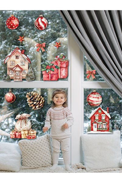 esatoys Christmas Snowy New Year Kids Baby Room Sticker